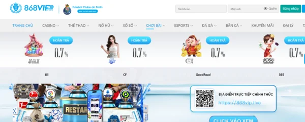 Chơi game bài hấp dẫn và bảo mật cùng với 868H