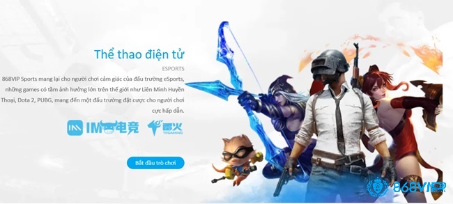 Trải nghiệm cá cược Liên Minh Huyền Thoại, Dota 2, CS:GO tại sảnh thể thao điện tử 868h