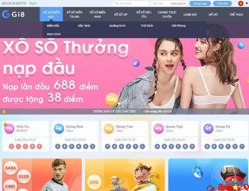 Xổ số lô đề là sản phẩm thế mạnh và giúp Gi8 nổi bật so với nhiều web khác